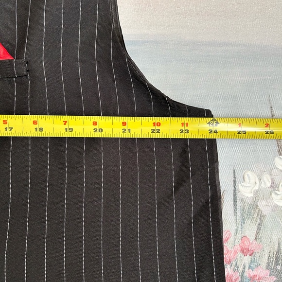 🖤Spirit Halloween Men’s Gangster Costume Pinstriped Vest With Hat🖤 - Picture 10 of 16